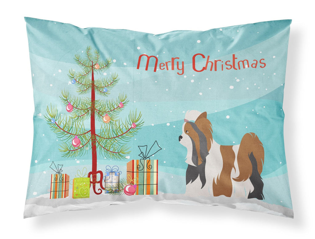 Biewer Terrier Christmas Standard Pillowcase Lightweight Super Soft Easy Care Decorative Artwork Pillowcase, Standard