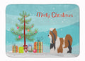 Biewer Terrier Christmas Memory Foam Kitchen Mat Machine Washable Anti-Fatigue Cushion Comfort Bath or Kitchen Rug
