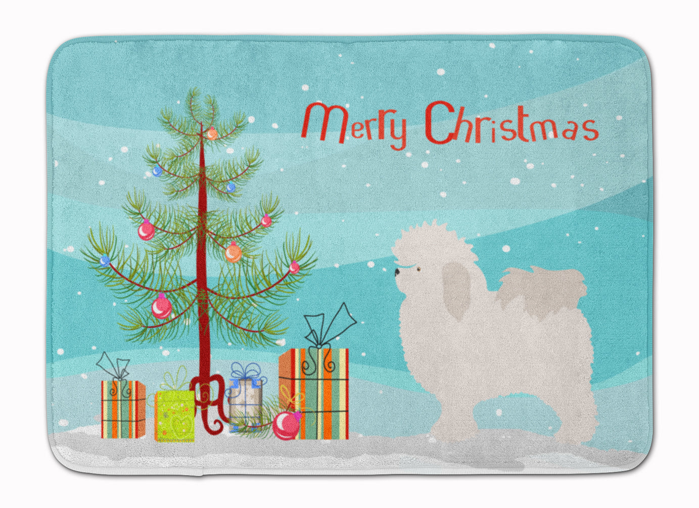 Bolognese Christmas Memory Foam Kitchen Mat Machine Washable Anti-Fatigue Cushion Comfort Bath or Kitchen Rug