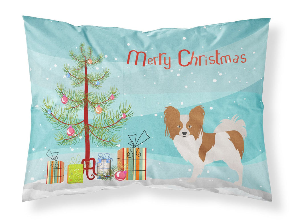 Papillon Christmas Standard Pillowcase Lightweight Super Soft Easy Care Decorative Artwork Pillowcase, Standard