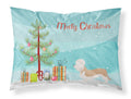 Dandie Dinmont Terrier Christmas Standard Pillowcase Lightweight Super Soft Easy Care Decorative Artwork Pillowcase, Standard