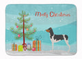 Brazilian Terrier Christmas Memory Foam Kitchen Mat Machine Washable Anti-Fatigue Cushion Comfort Bath or Kitchen Rug