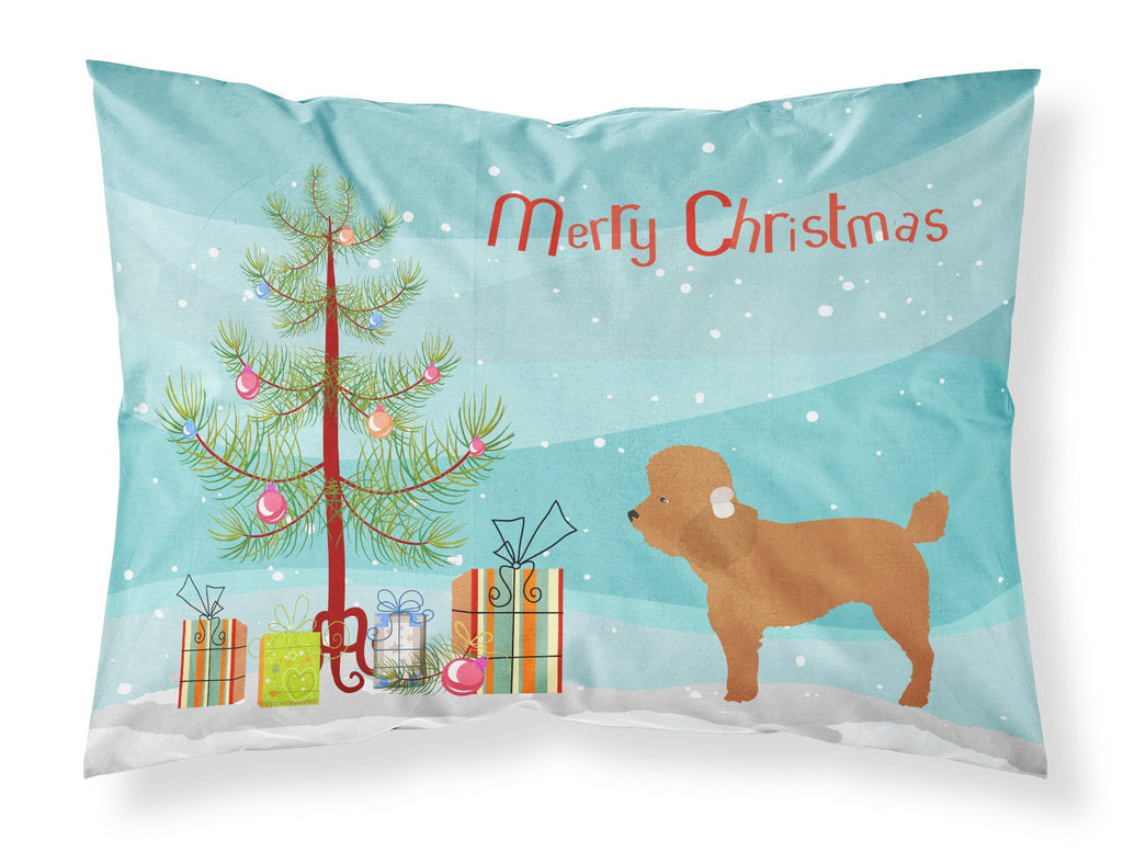 Toy Poodle Christmas Standard Pillowcase Lightweight Super Soft Easy Care Decorative Artwork Pillowcase, Standard