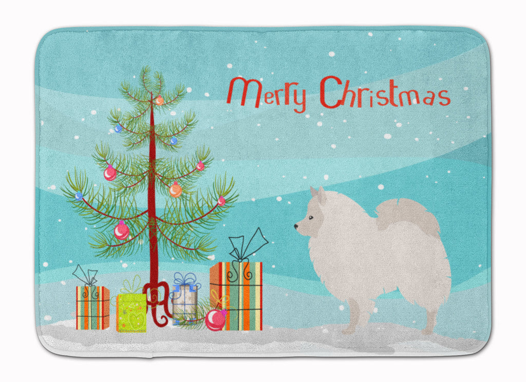 German Spitz Christmas Memory Foam Kitchen Mat Machine Washable Anti-Fatigue Cushion Comfort Bath or Kitchen Rug