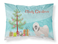 Lhasa Apso Christmas Standard Pillowcase Lightweight Super Soft Easy Care Decorative Artwork Pillowcase, Standard