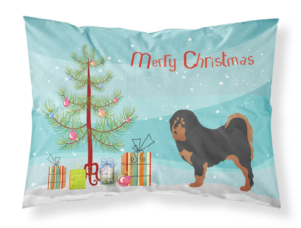Tibetan Mastiff Christmas Standard Pillowcase Lightweight Super Soft Easy Care Decorative Artwork Pillowcase, Standard