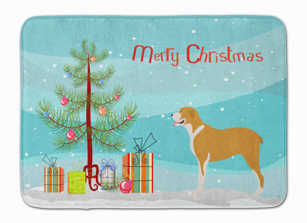 Belgium Mastiff Christmas Memory Foam Kitchen Mat Machine Washable Anti-Fatigue Cushion Comfort Bath or Kitchen Rug