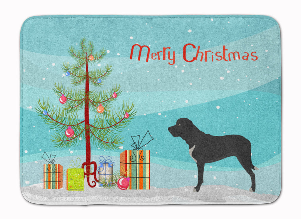 Broholmer Danish Mastiff Christmas Memory Foam Kitchen Mat Machine Washable Anti-Fatigue Cushion Comfort Bath or Kitchen Rug