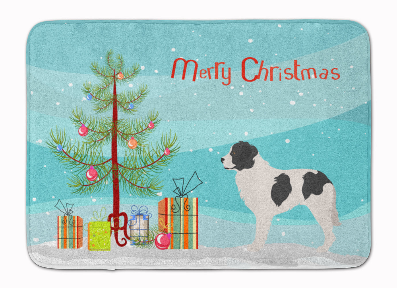 Landseer Christmas Memory Foam Kitchen Mat Machine Washable Anti-Fatigue Cushion Comfort Bath or Kitchen Rug