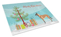 Malinois Belgian Shepherd  Christmas Cutting Board Tempered Glass Kitchen Cutting Surface, Heat Resistant Chopping, Non-Slip Feet, Food Prep & Serving
