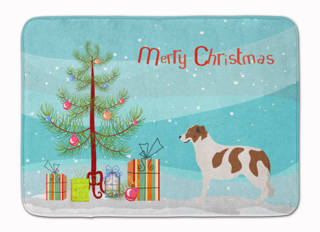 Aidi Atlas Mountain Dog Christmas Memory Foam Kitchen Mat Machine Washable Anti-Fatigue Cushion Comfort Bath or Kitchen Rug
