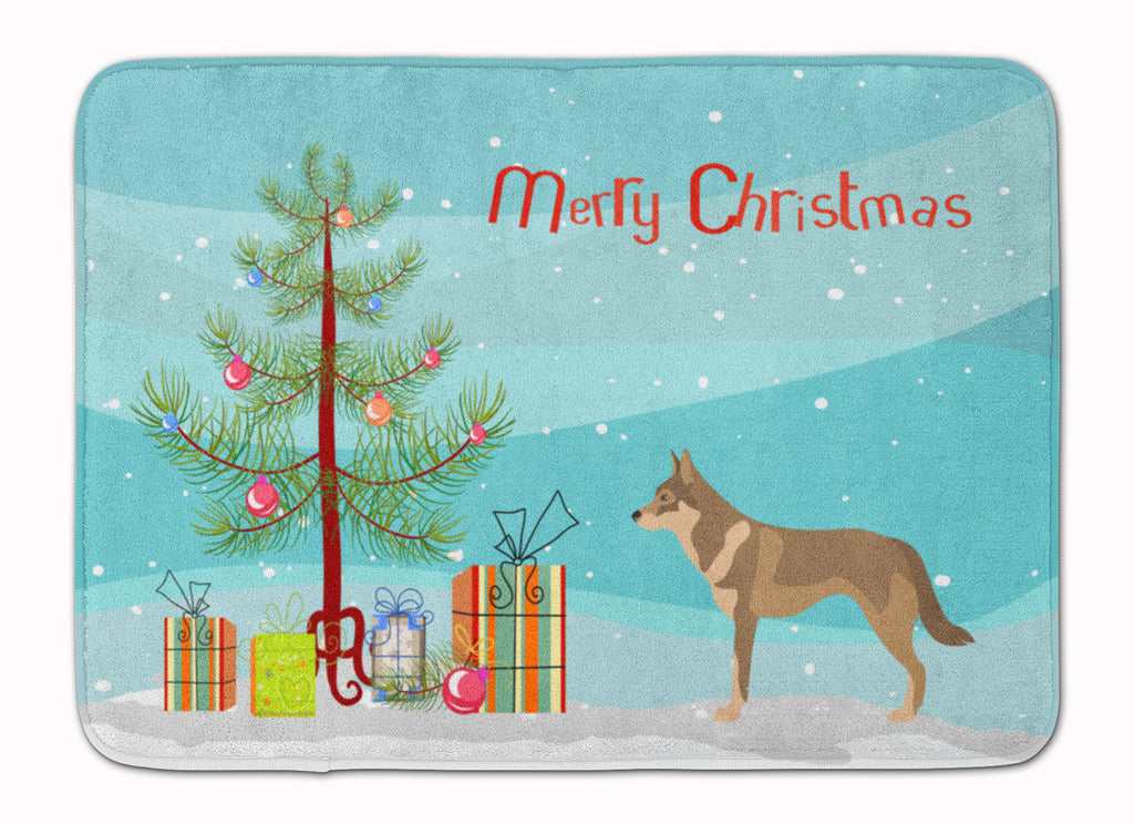 Czechoslovakian Wolfdog Christmas Memory Foam Kitchen Mat Machine Washable Anti-Fatigue Cushion Comfort Bath or Kitchen Rug