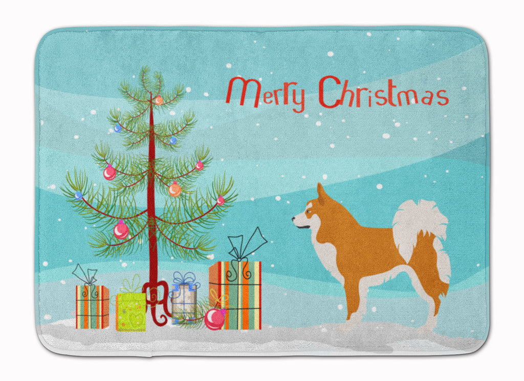 Icelandic Sheepdog Christmas Memory Foam Kitchen Mat Machine Washable Anti-Fatigue Cushion Comfort Bath or Kitchen Rug