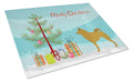 Finnish Spitz Christmas Cutting Board Tempered Glass Kitchen Cutting Surface, Heat Resistant Chopping, Non-Slip Feet, Food Prep & Serving