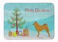 Finnish Spitz Christmas Memory Foam Kitchen Mat Machine Washable Anti-Fatigue Cushion Comfort Bath or Kitchen Rug
