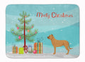 Alano Espanol Spanish Bulldog Christmas Memory Foam Kitchen Mat Machine Washable Anti-Fatigue Cushion Comfort Bath or Kitchen Rug