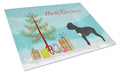 Cane Corso Christmas Cutting Board Tempered Glass Kitchen Cutting Surface, Heat Resistant Chopping, Non-Slip Feet, Food Prep & Serving