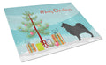 Swedish Lapphund Christmas Cutting Board Tempered Glass Kitchen Cutting Surface, Heat Resistant Chopping, Non-Slip Feet, Food Prep & Serving