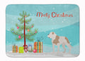 American Bulldog Christmas Memory Foam Kitchen Mat Machine Washable Anti-Fatigue Cushion Comfort Bath or Kitchen Rug