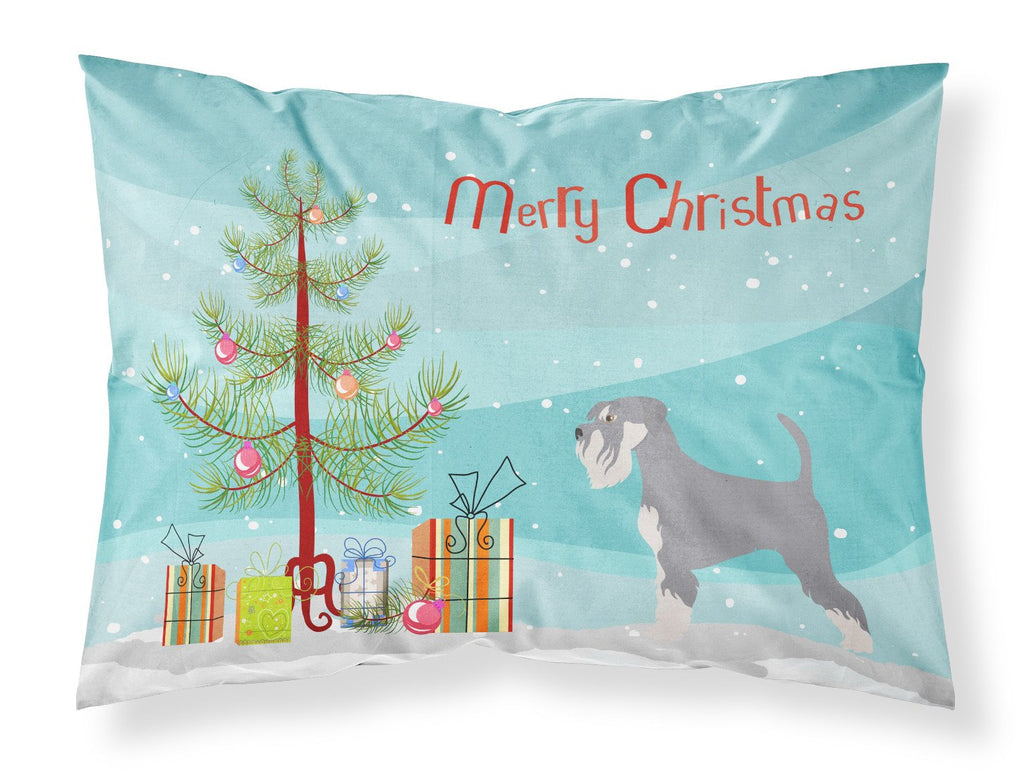 Schnauzer Christmas Standard Pillowcase Lightweight Super Soft Easy Care Decorative Artwork Pillowcase, Standard