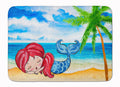 Mermaid on the Beach Memory Foam Kitchen Mat Machine Washable Anti-Fatigue Cushion Comfort Bath or Kitchen Rug