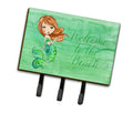 Mermaid Welcome Green Leash or Key Holder Wall Hooks, Coat Rack Wall Mount, for Hanging Keys, Towels, Aprons, Leashes