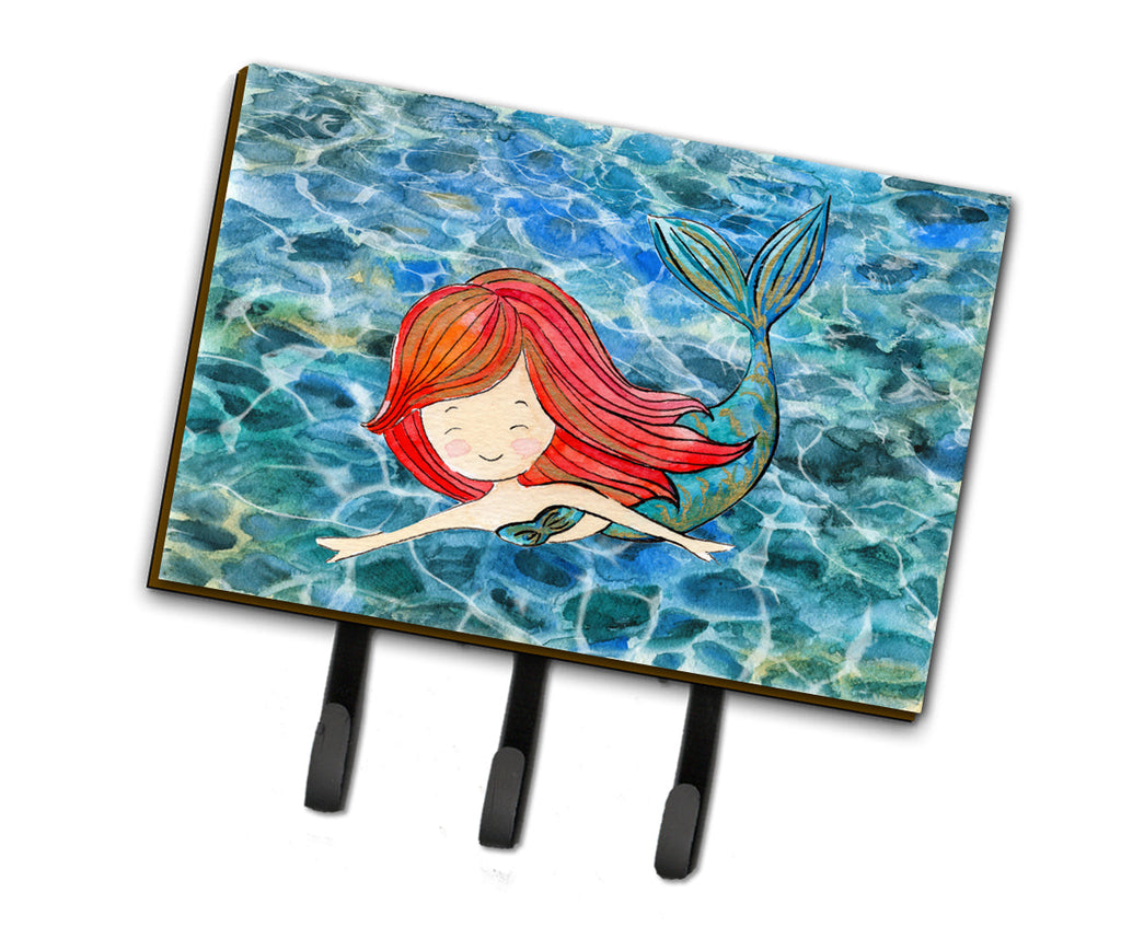 Mermaid Swimming Leash or Key Holder Wall Hooks, Coat Rack Wall Mount, for Hanging Keys, Towels, Aprons, Leashes