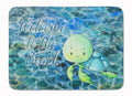 Sea Turtle Welcome Memory Foam Kitchen Mat Machine Washable Anti-Fatigue Cushion Comfort Bath or Kitchen Rug