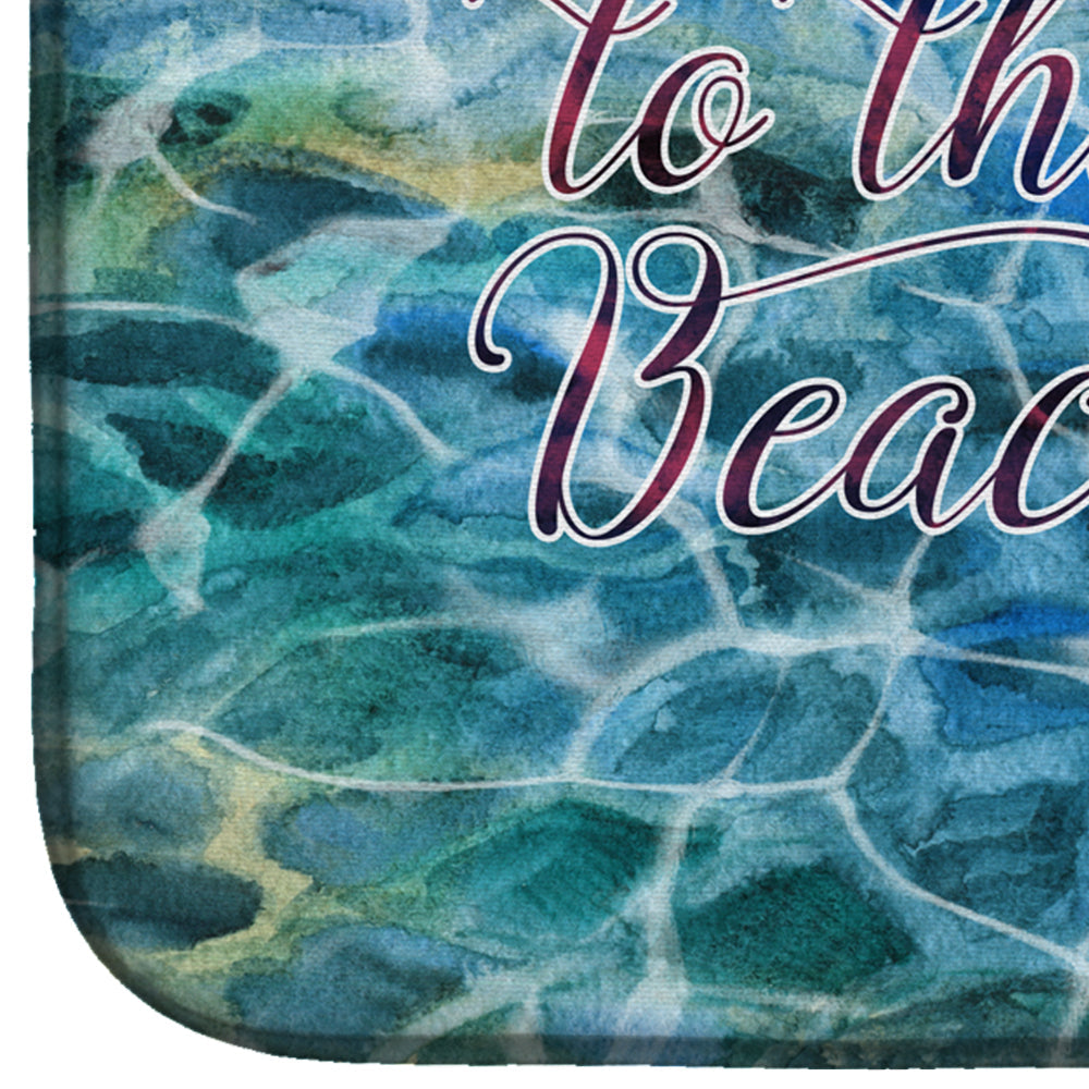 Mermaid Water Welcome Dish Drying Mat Absorbent Dish Drying Mat Pad for Kitchen Counter Dish Drainer Mat for Countertop, 14 x 21", Multicolor