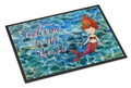 Mermaid Water Welcome Doormat Indoor Outdoor 24H X 36W Front Door Mat Rugs for Entryway, Non Slip Washable Low Pile,