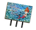Mermaid Water Welcome Leash or Key Holder Wall Hooks, Coat Rack Wall Mount, for Hanging Keys, Towels, Aprons, Leashes