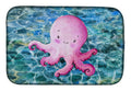 Octopus Dish Drying Mat Absorbent Dish Drying Mat Pad for Kitchen Counter Dish Drainer Mat for Countertop, 14 x 21", Multicolor