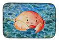 Crab Dish Drying Mat Absorbent Dish Drying Mat Pad for Kitchen Counter Dish Drainer Mat for Countertop, 14 x 21", Multicolor