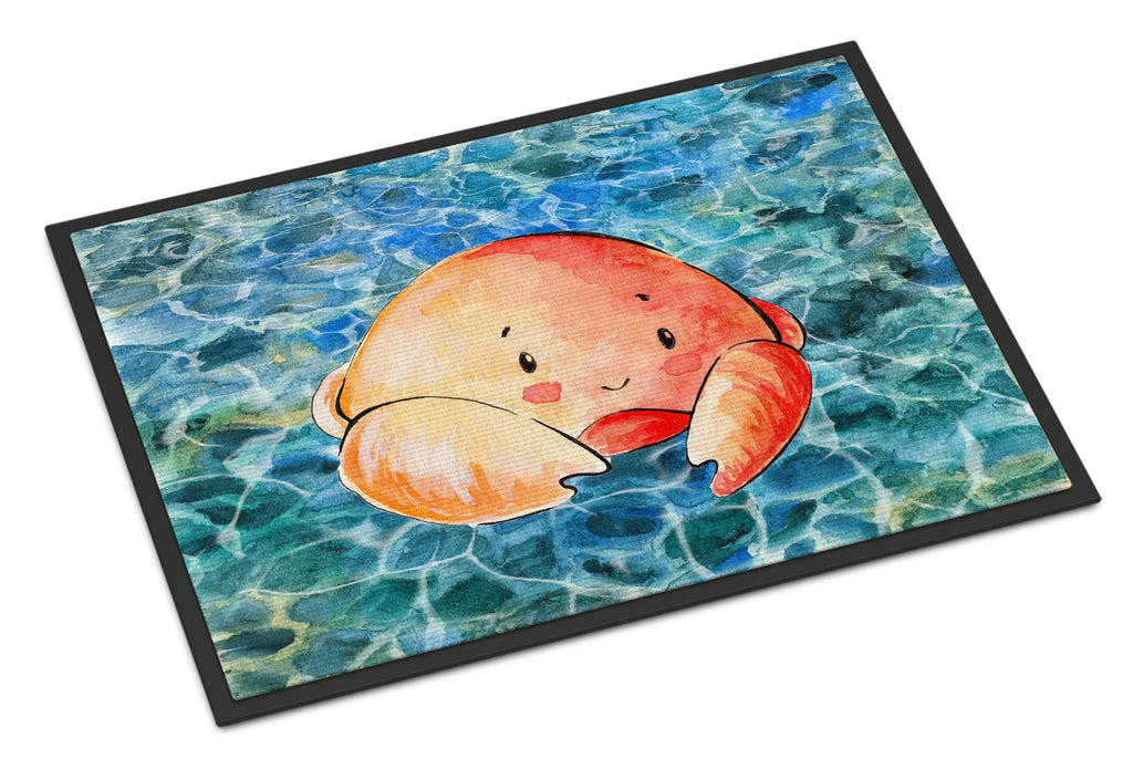 Crab Doormat Indoor Outdoor 24H X 36W Front Door Mat Rugs for Entryway, Non Slip Washable Low Pile,
