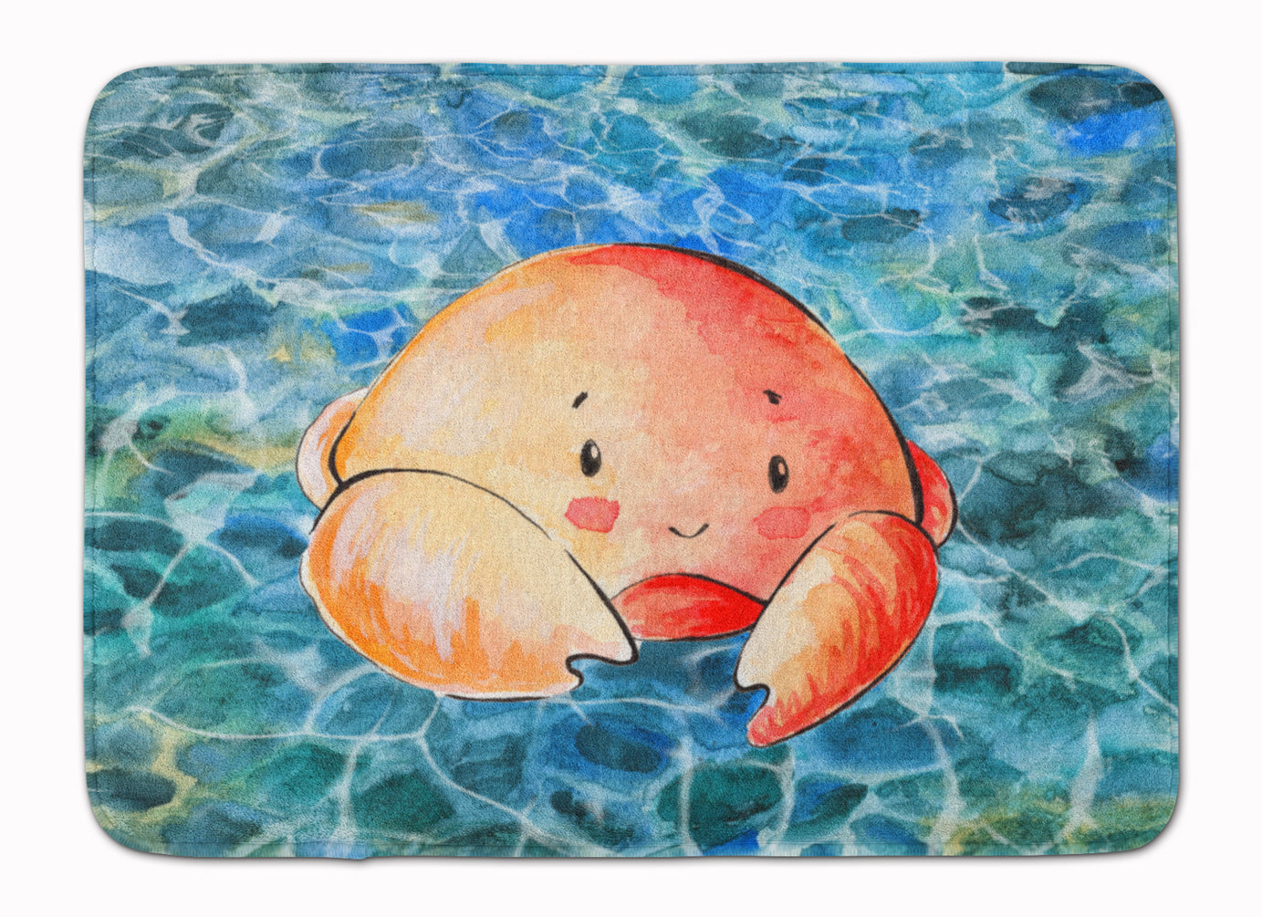 Crab Memory Foam Kitchen Mat Machine Washable Anti-Fatigue Cushion Comfort Bath or Kitchen Rug