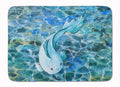 Blue Fish Memory Foam Kitchen Mat Machine Washable Anti-Fatigue Cushion Comfort Bath or Kitchen Rug