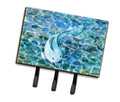 Blue Fish Leash or Key Holder Wall Hooks, Coat Rack Wall Mount, for Hanging Keys, Towels, Aprons, Leashes