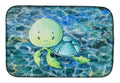 Sea Turtle Dish Drying Mat Absorbent Dish Drying Mat Pad for Kitchen Counter Dish Drainer Mat for Countertop, 14 x 21", Multicolor