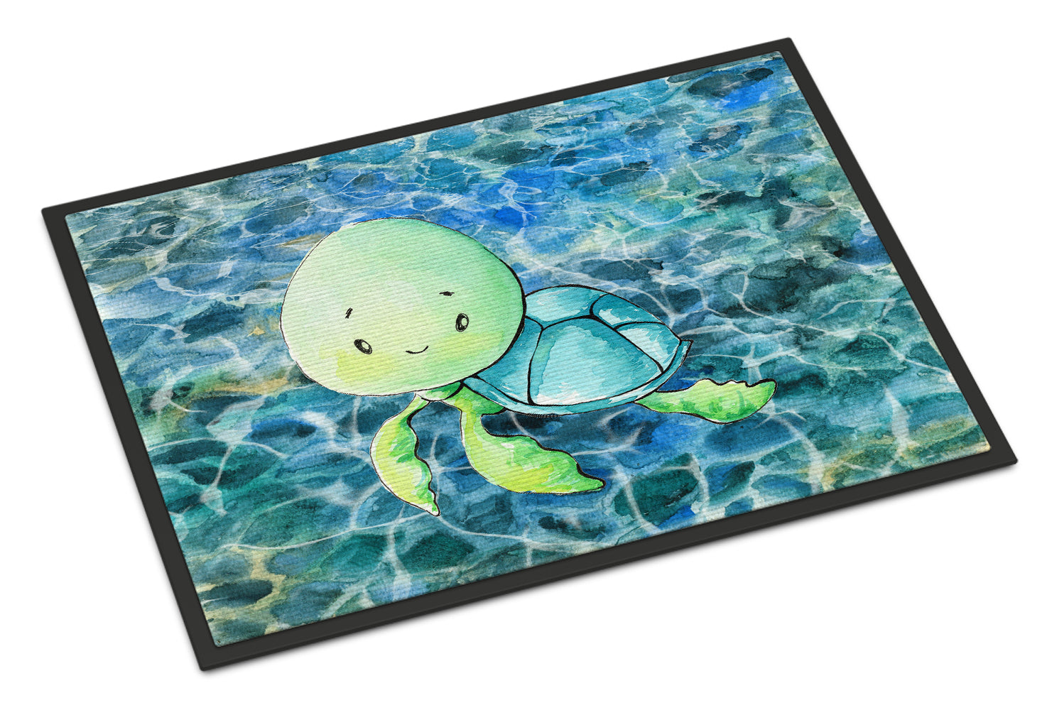 Sea Turtle Doormat Indoor Outdoor 24H X 36W Front Door Mat Rugs for Entryway, Non Slip Washable Low Pile,