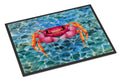 Crab Doormat Indoor Outdoor 24H X 36W Front Door Mat Rugs for Entryway, Non Slip Washable Low Pile,