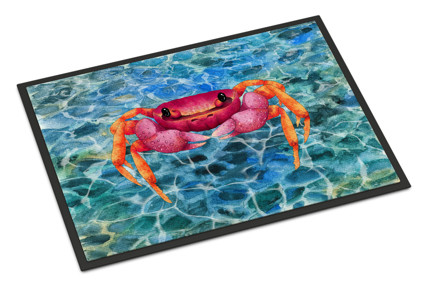 Crab Doormat Indoor Outdoor 24H X 36W Front Door Mat Rugs for Entryway, Non Slip Washable Low Pile,