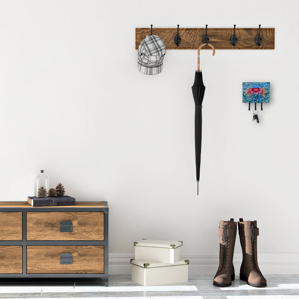 Crab Leash or Key Holder Wall Hooks, Coat Rack Wall Mount, for Hanging Keys, Towels, Aprons, Leashes