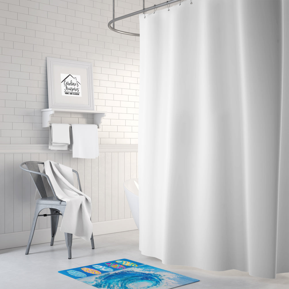 Surf Boards and Wave Memory Foam Kitchen Mat Machine Washable Anti-Fatigue Cushion Comfort Bath or Kitchen Rug