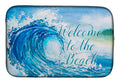 Wave Welcome Dish Drying Mat Absorbent Dish Drying Mat Pad for Kitchen Counter Dish Drainer Mat for Countertop, 14 x 21", Multicolor