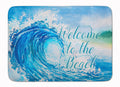 Wave Welcome Memory Foam Kitchen Mat Machine Washable Anti-Fatigue Cushion Comfort Bath or Kitchen Rug