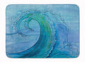 Abstract Wave Memory Foam Kitchen Mat Machine Washable Anti-Fatigue Cushion Comfort Bath or Kitchen Rug