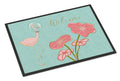 Flamingo Welcome Doormat Indoor Outdoor 18H X 27W Front Door Mat Rugs for Entryway, Non Slip Washable