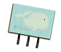 Whale Welcome Leash or Key Holder Wall Hooks, Coat Rack Wall Mount, for Hanging Keys, Towels, Aprons, Leashes
