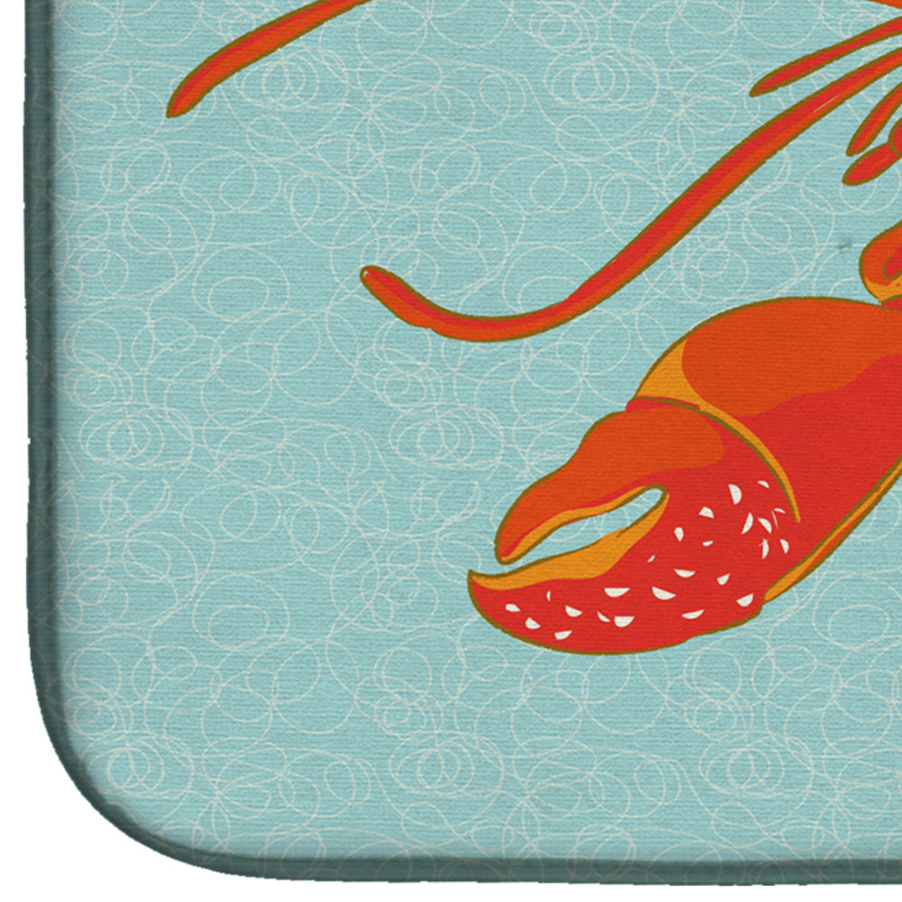 Lobster Welcome Dish Drying Mat Absorbent Dish Drying Mat Pad for Kitchen Counter Dish Drainer Mat for Countertop, 14 x 21", Multicolor