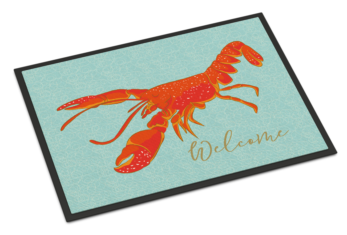 Lobster Welcome Doormat Indoor Outdoor 18H X 27W Front Door Mat Rugs for Entryway, Non Slip Washable